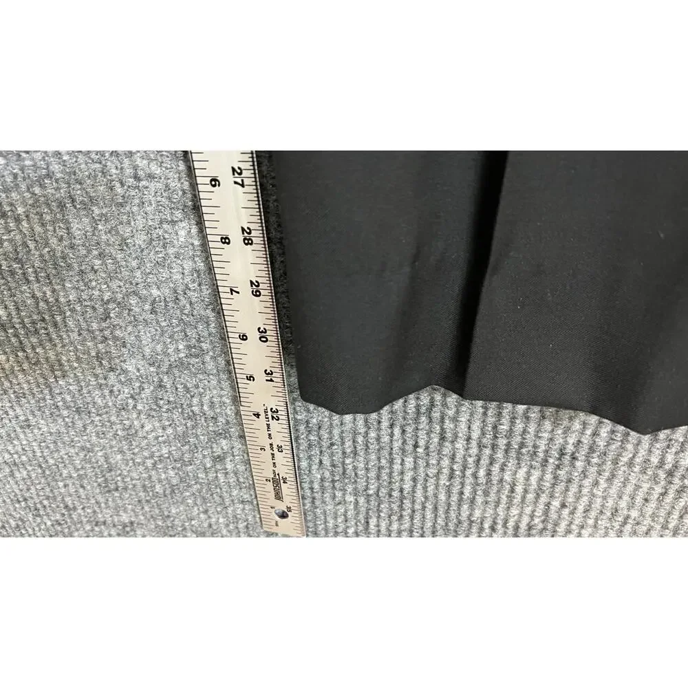 Mantoni Dress Pants Mens 38 Black Virgin Wool Wrinkle Resistant Milan Italy